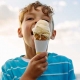 Kid Eating Ice Cream on the Beach-- St. George Island, FL-Resort Vacation Properties